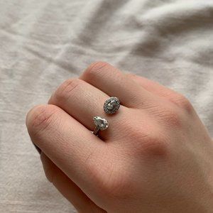 Pandora Open Teardrop and Oval Fashion Ring, Clear Cubic Zirconia